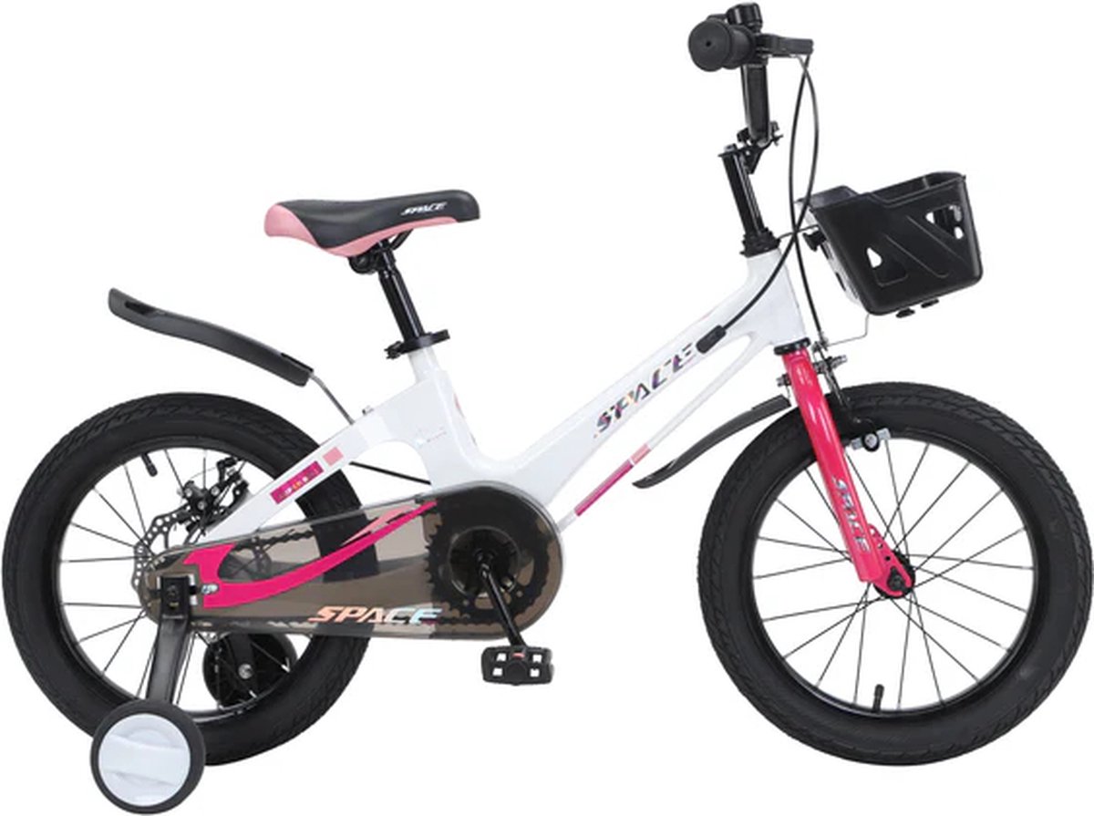 SKYS kinderfiets van 4 t/m 5 jaar 16 inch roze Kinderfiets kopen online