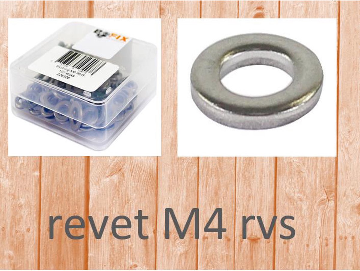 sluitring xtrabike m4 rvs
