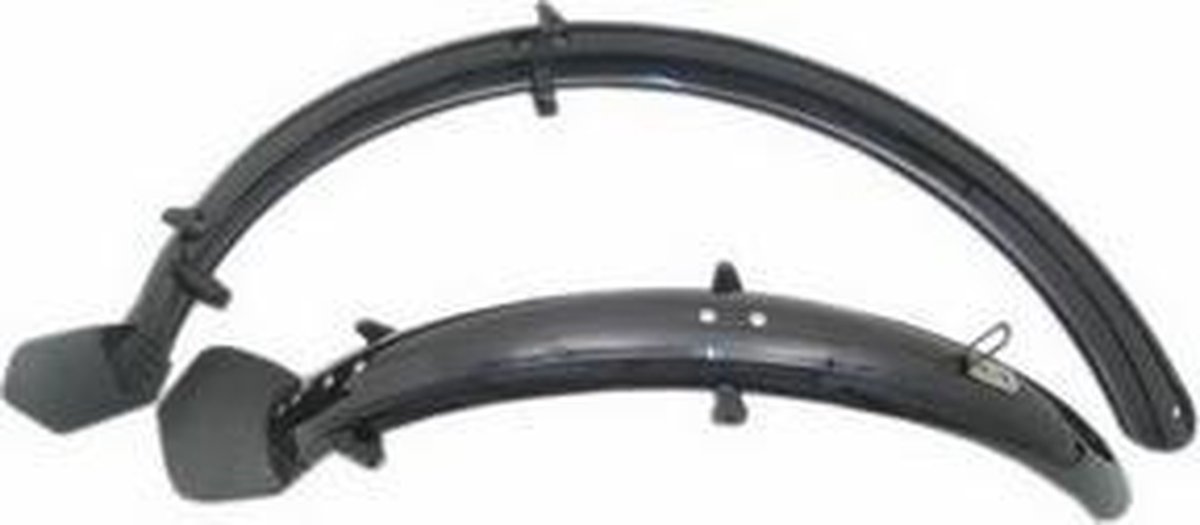 spatbordset 24 pvc zwart 56mm