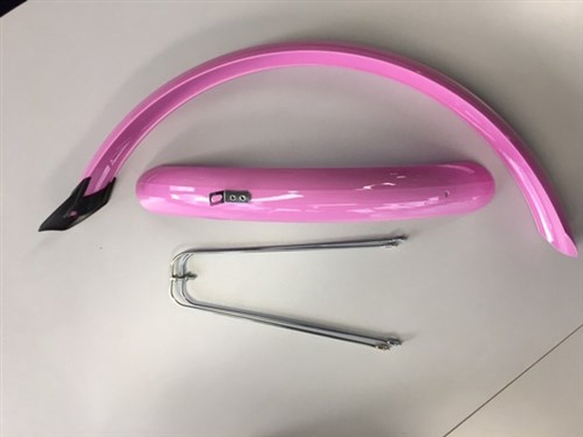 stel spatborden 20 inch 58mm pvc roze eurofender