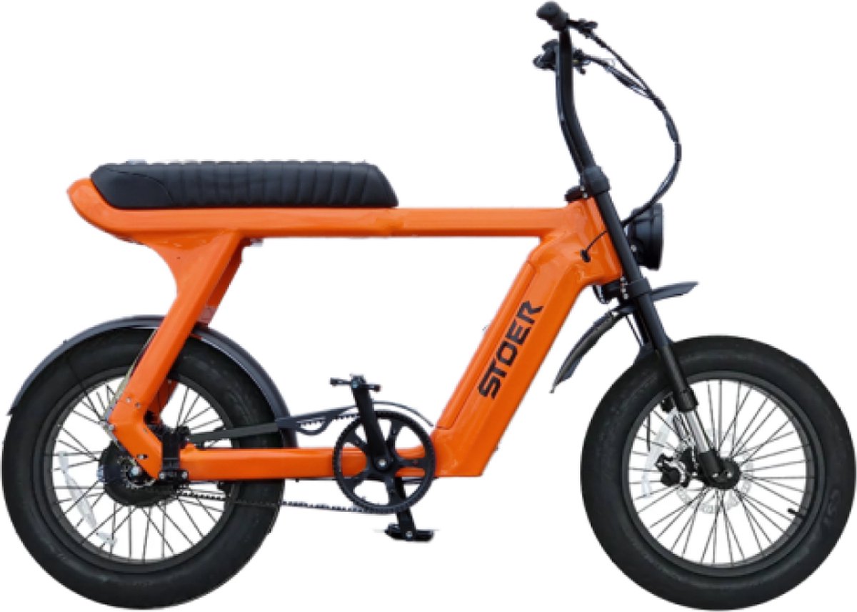 STOER Bikes Urban X - Fatbike - Oranje - 250W - Elektrische Fatbike Fiets (elektrisch) kopen online