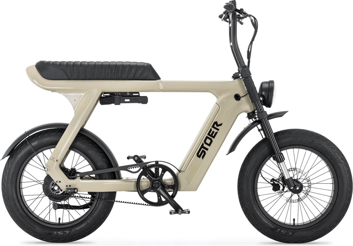 stoer bikes urban x fatbike taupe 250w elektrische fatbike