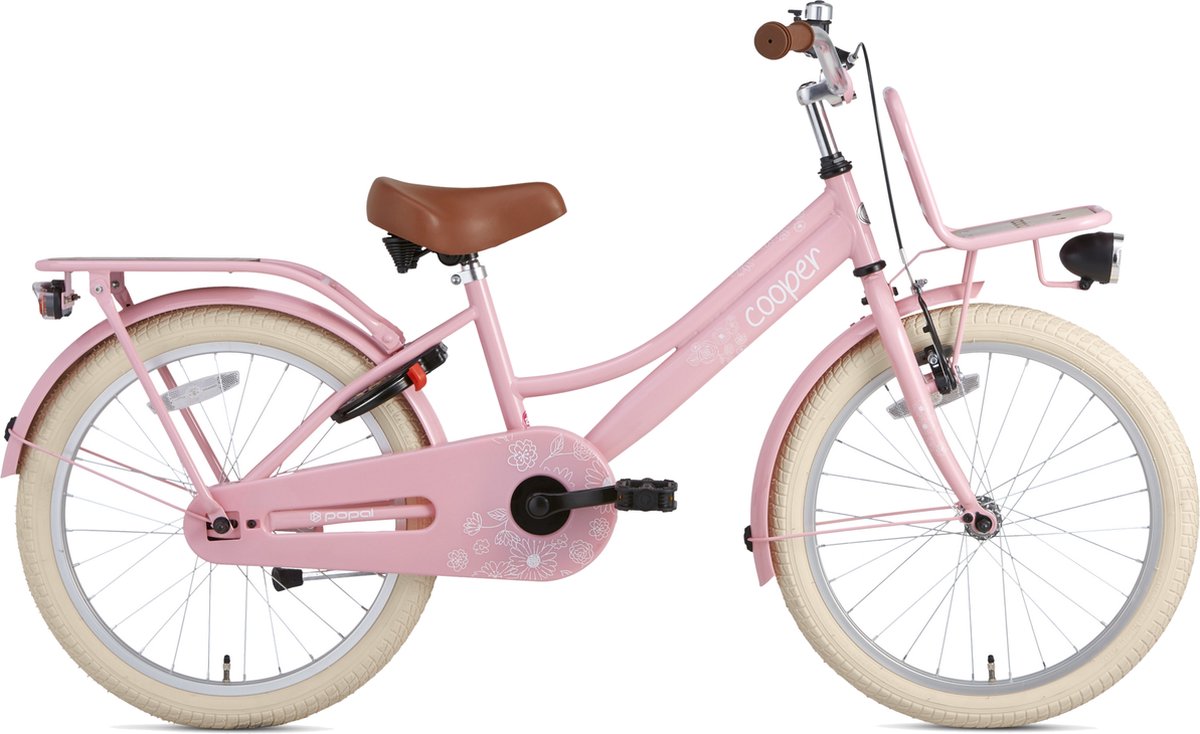 Supersuper Cooper Bamboo - Kinderfiets - Meisjesfiets - 20 inch - Roze Kinderfiets kopen online