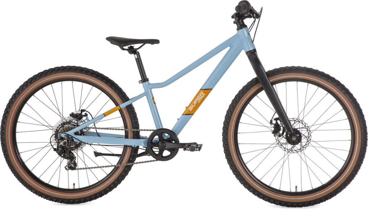 SuperSuper Xplore Kinder Mountainbike 24 inch - 7 versnellingen - Blauw Kinderfiets kopen online