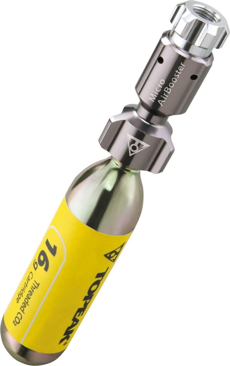 topeak micro airbooster co2 pomp grijs