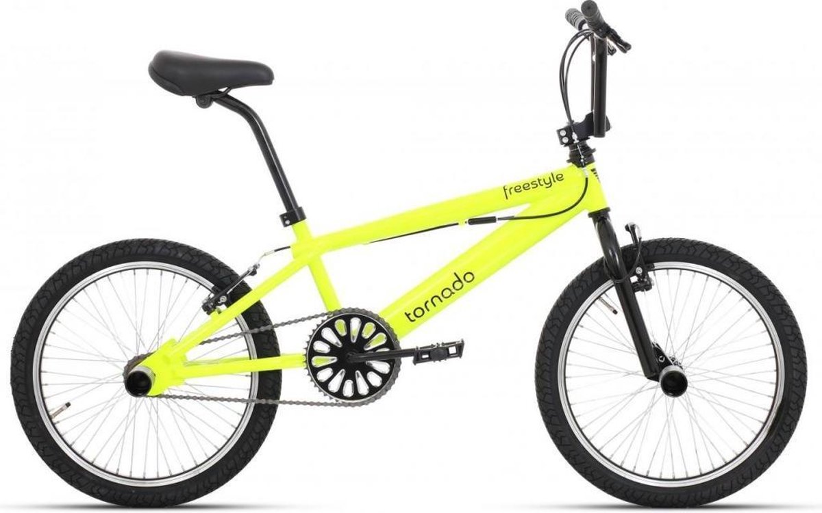tornado freestyle fiets unisex unisex geel 20