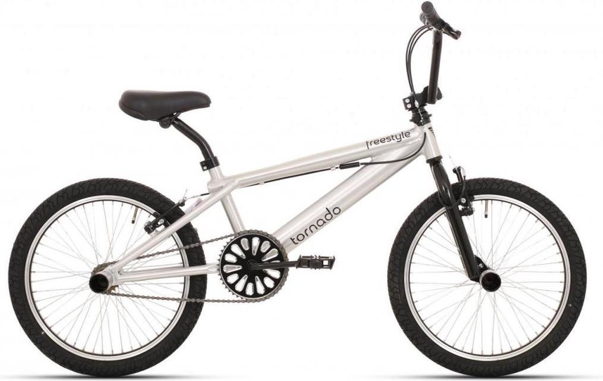 tornado freestyle fiets unisex unisex zilver 20