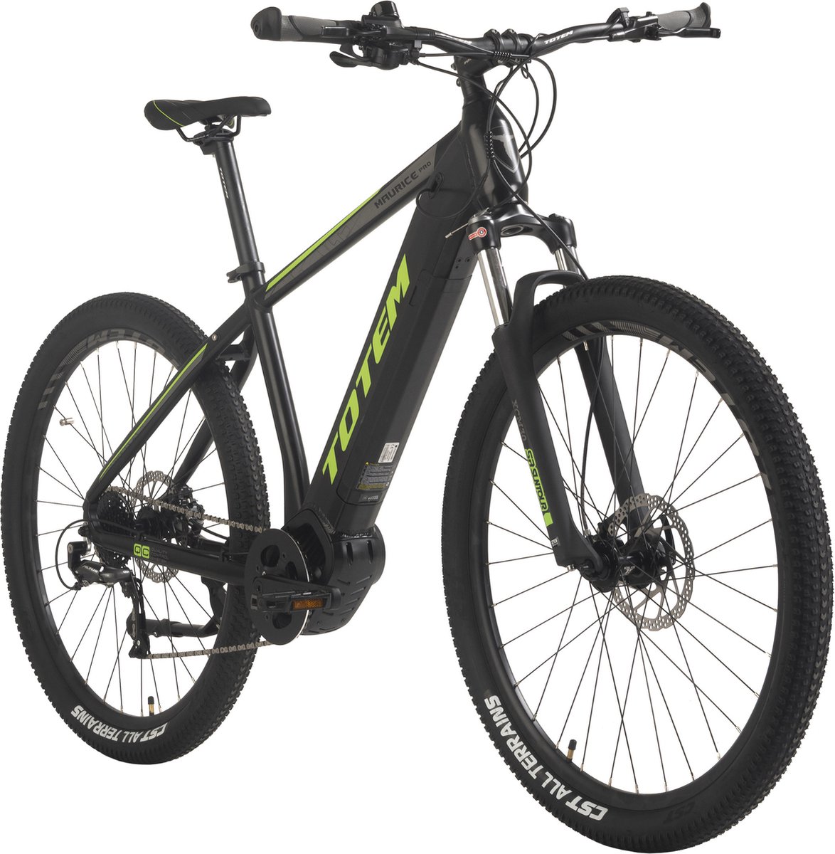 totem fiets elektrisch totem e mtb hardtail 29 maurice pro middenmotor 80nm 20ah zwart 48 cm
