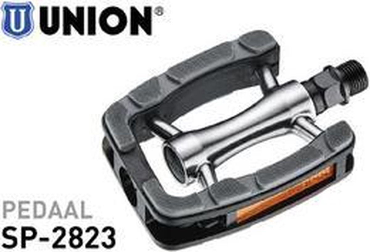 union pedalen sp 823 aluminium antislip zwart