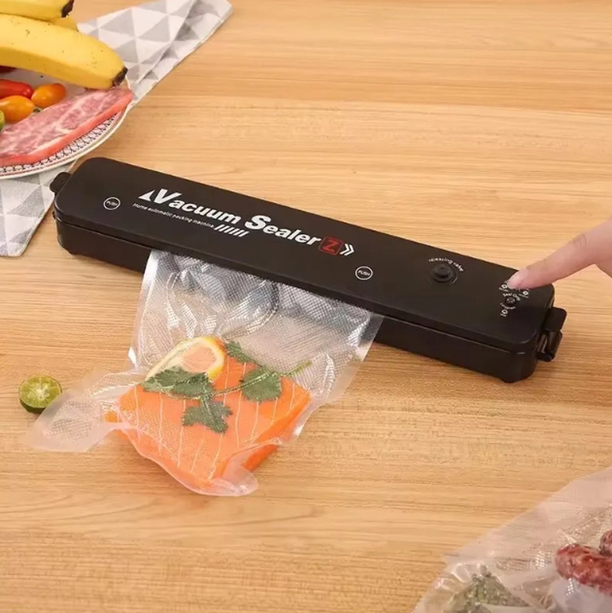 vacumeermachine foodsaver vacuumsealer sealapparaat langere houdbaarheid van voedsel gratis 10 vacuumzakken