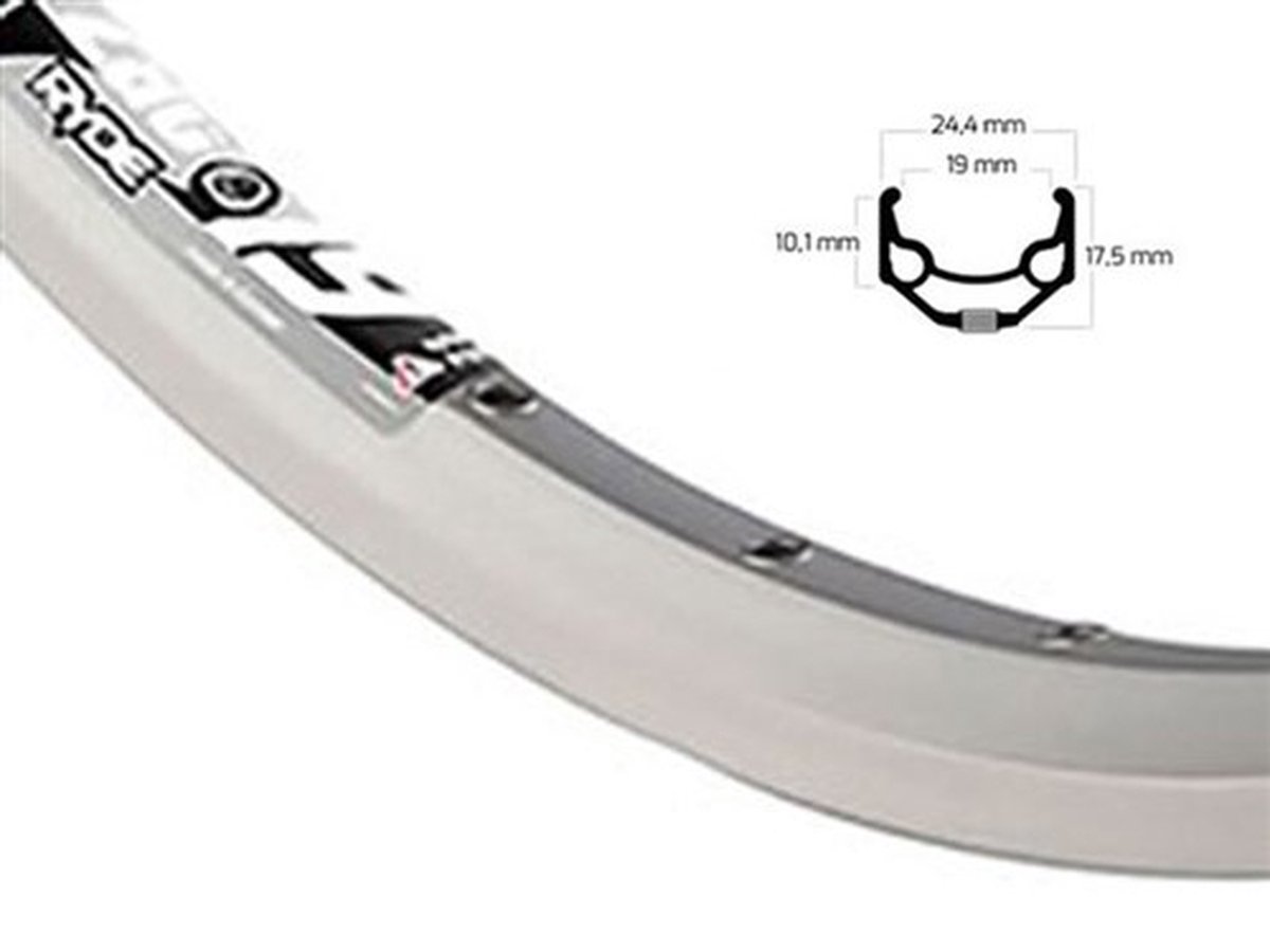 velg 28 5 8 36g alu zac 19 d bus zilver