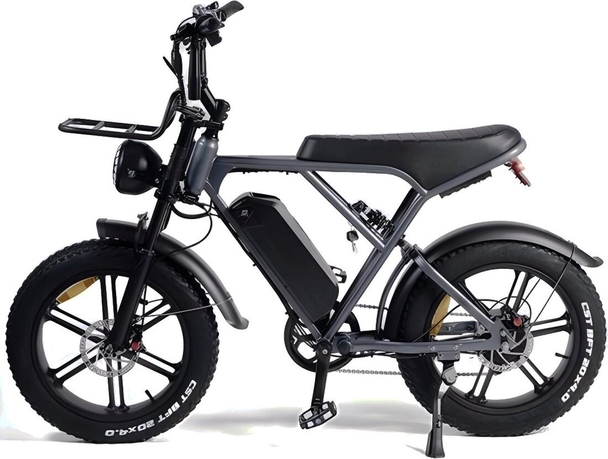 Veloride™ Fatbike H9 - Legaal - Rijklaar - Achtervering - Hydraulische remmen - Alarm - Space Grey - Niet opvoerbaar Fiets (elektrisch) kopen online
