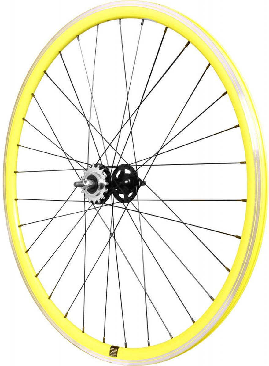 Velox Achterwiel 550 622x17C FlipFlop geel Fiets kopen online
