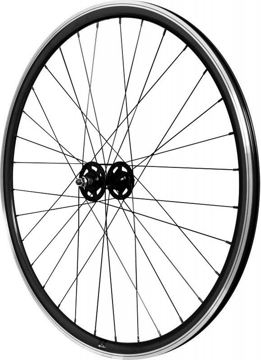 velox mach1 430 flip flop racefiets voorwiel zwart 9 x 100 mm