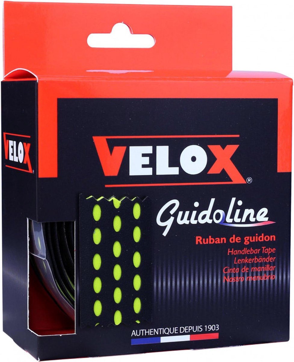 velox stuurtape bi color 3 0 zwart limoengroen 2st