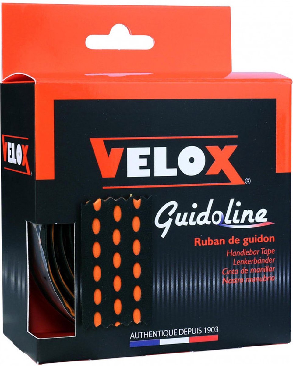 velox stuurtape bi color 3 0 zwart oranje 2st