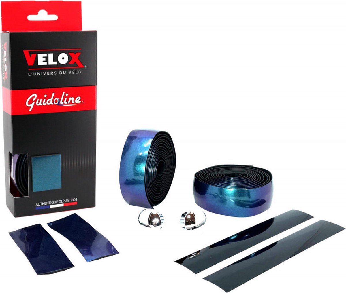 velox stuurtape glitter cameleon blauw paars 2st