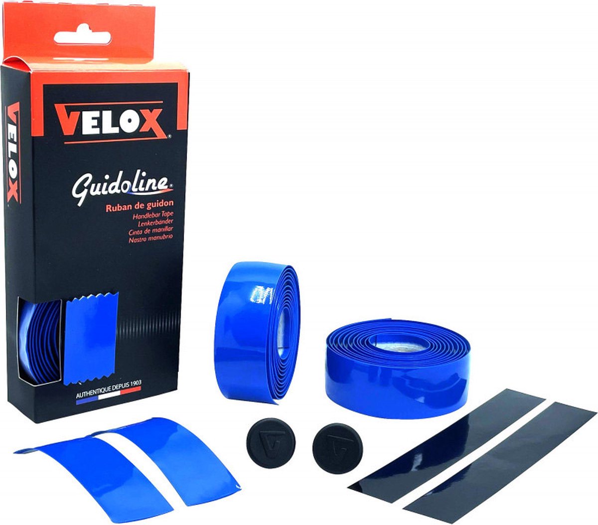 velox stuurtape gloss blauw 2st