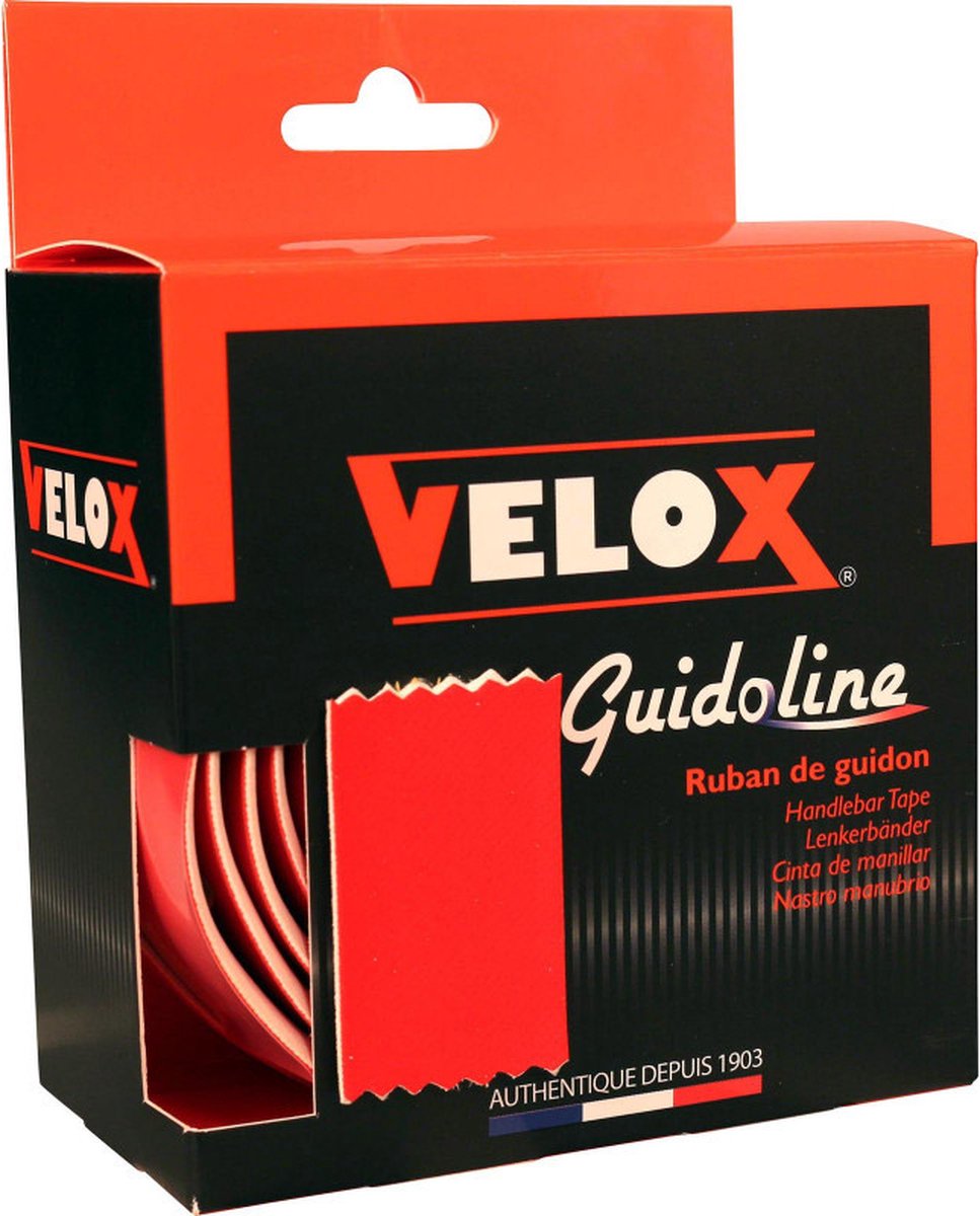 Velox Stuurtape High Grip 3.5 rood (2st) Fiets kopen online