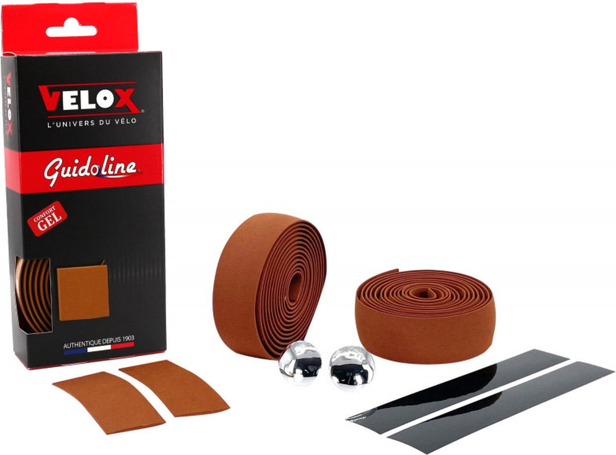 velox stuurtape maxi cork gel bruin 2st