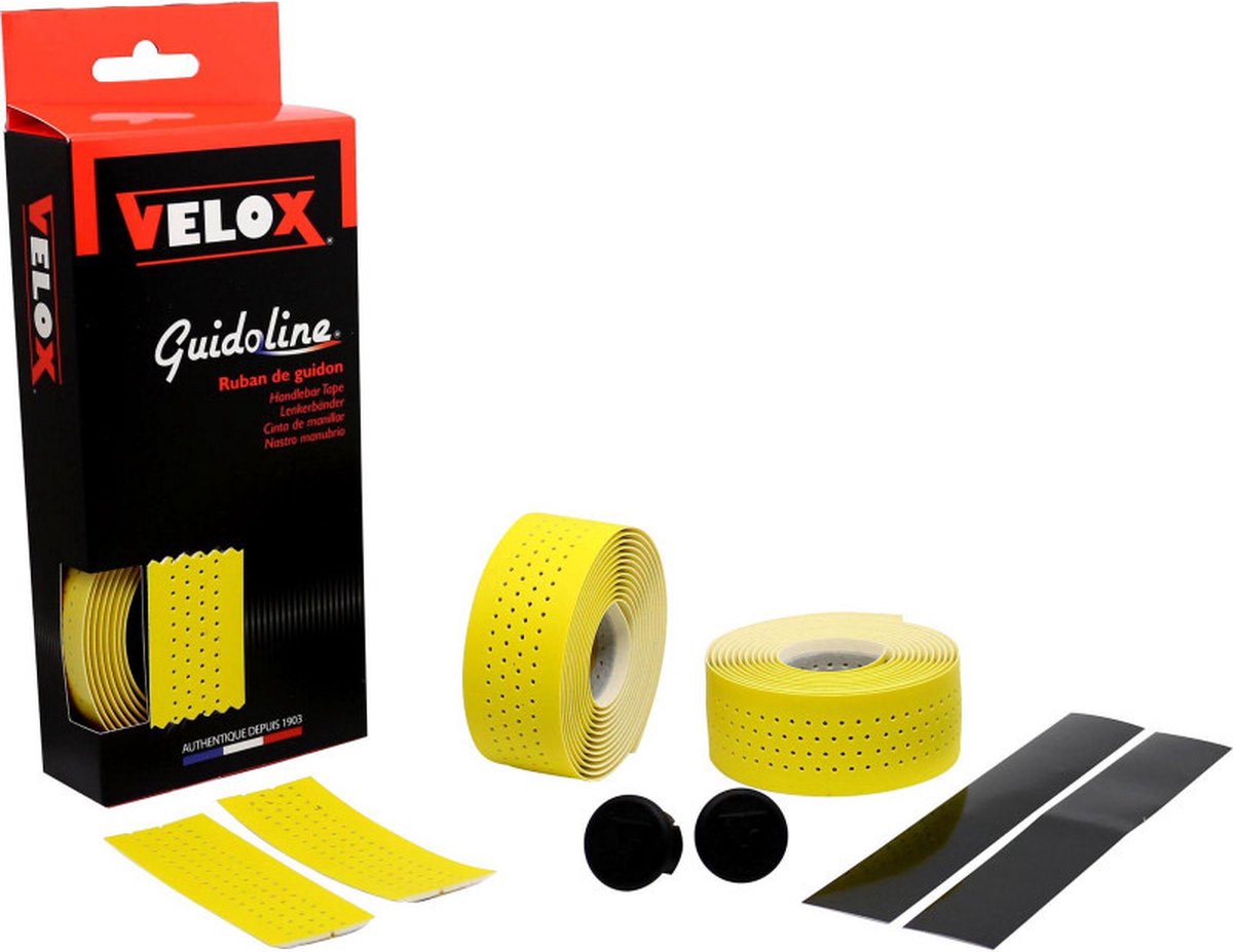 velox stuurtape soft geperforeerd geel 2st