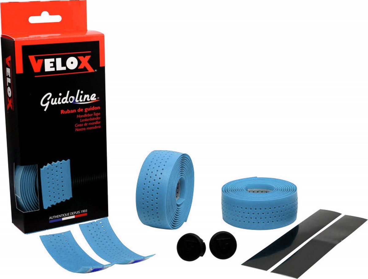 Velox Stuurtape Soft geperforeerd hemelsblauw (2st) Fiets kopen online