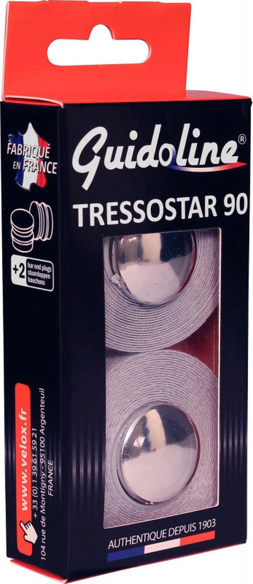 velox stuurtape tressostar 90 zilvergrijs 2st