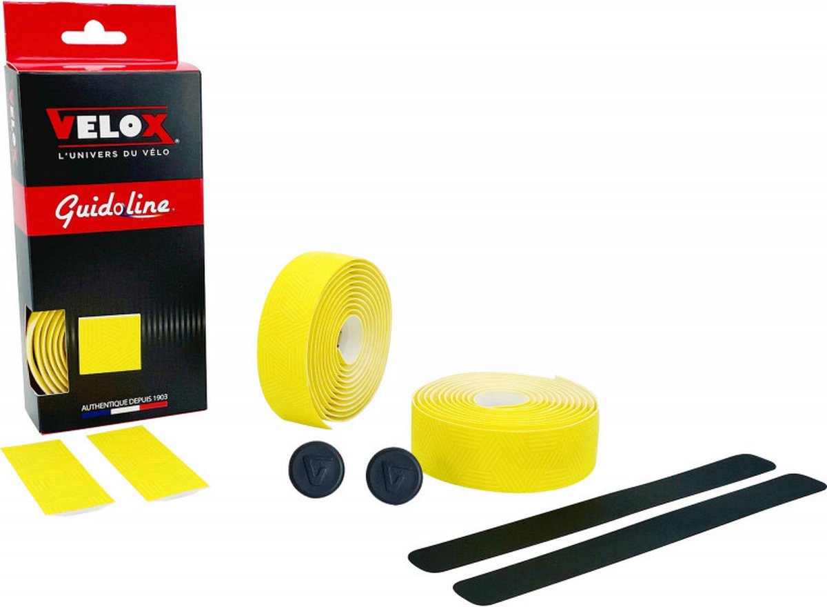 velox stuurtape ultra grip 2 5 geel 2st