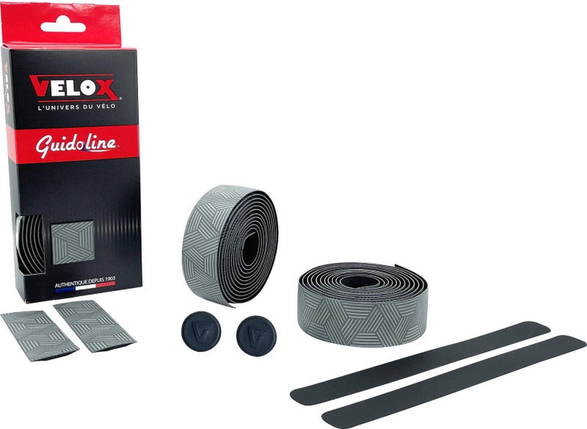 velox stuurtape ultra grip 2 5 grijs 2st