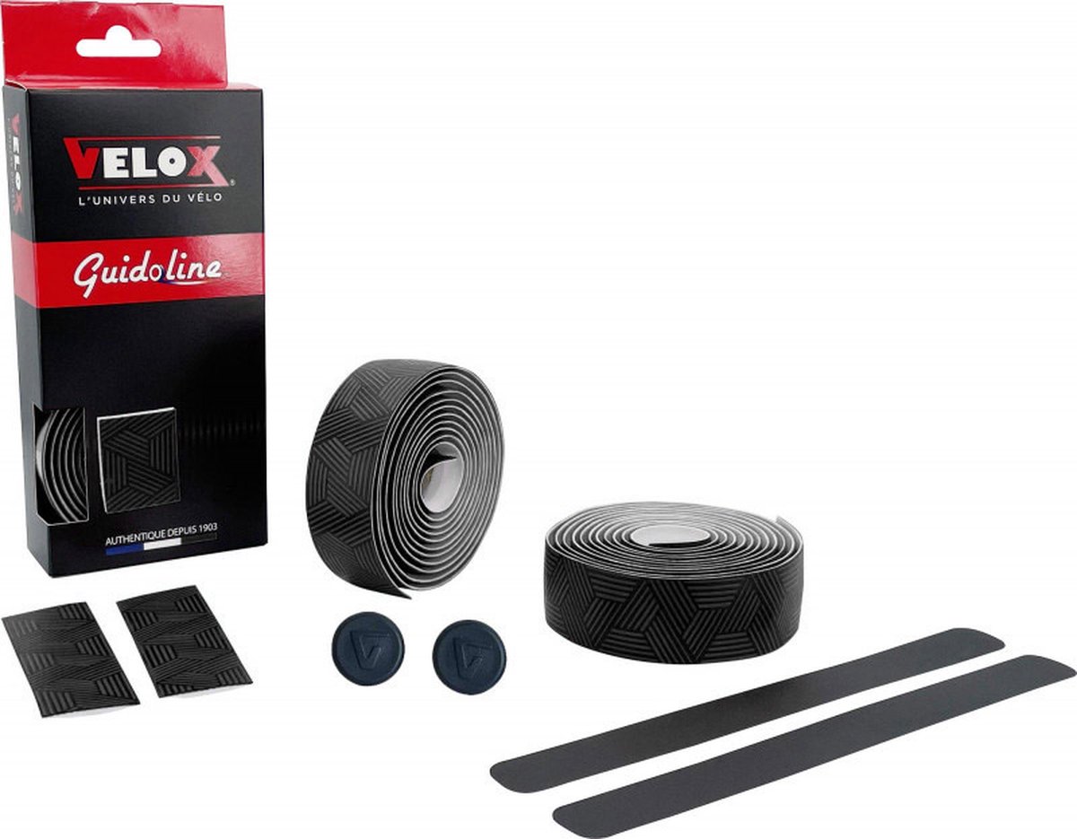 velox stuurtape ultra grip 2 5 zwart 2st