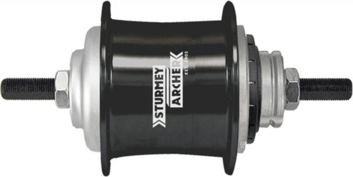 versnellingsnaaf 3 speed sturmey archer s rf3 vrijloop 36 gaats zwart