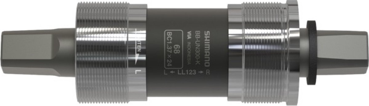 vierkante trapas shimano bb un300 68mm 127 5mm kettingkast type
