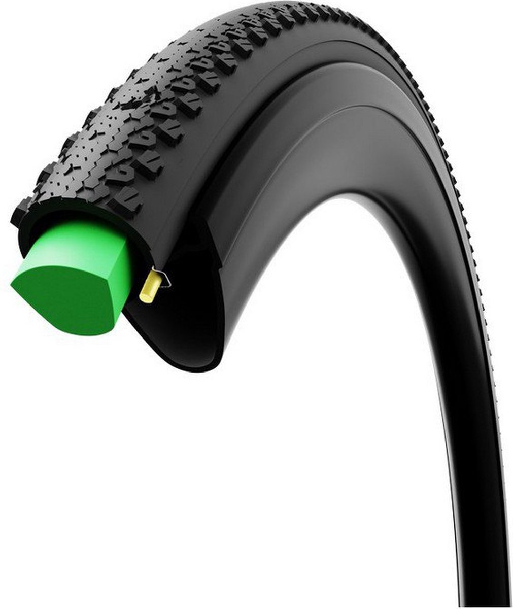 vittoria air liner tubeless gravel anti flat tire insert anti lek mousse groen 700 31 40