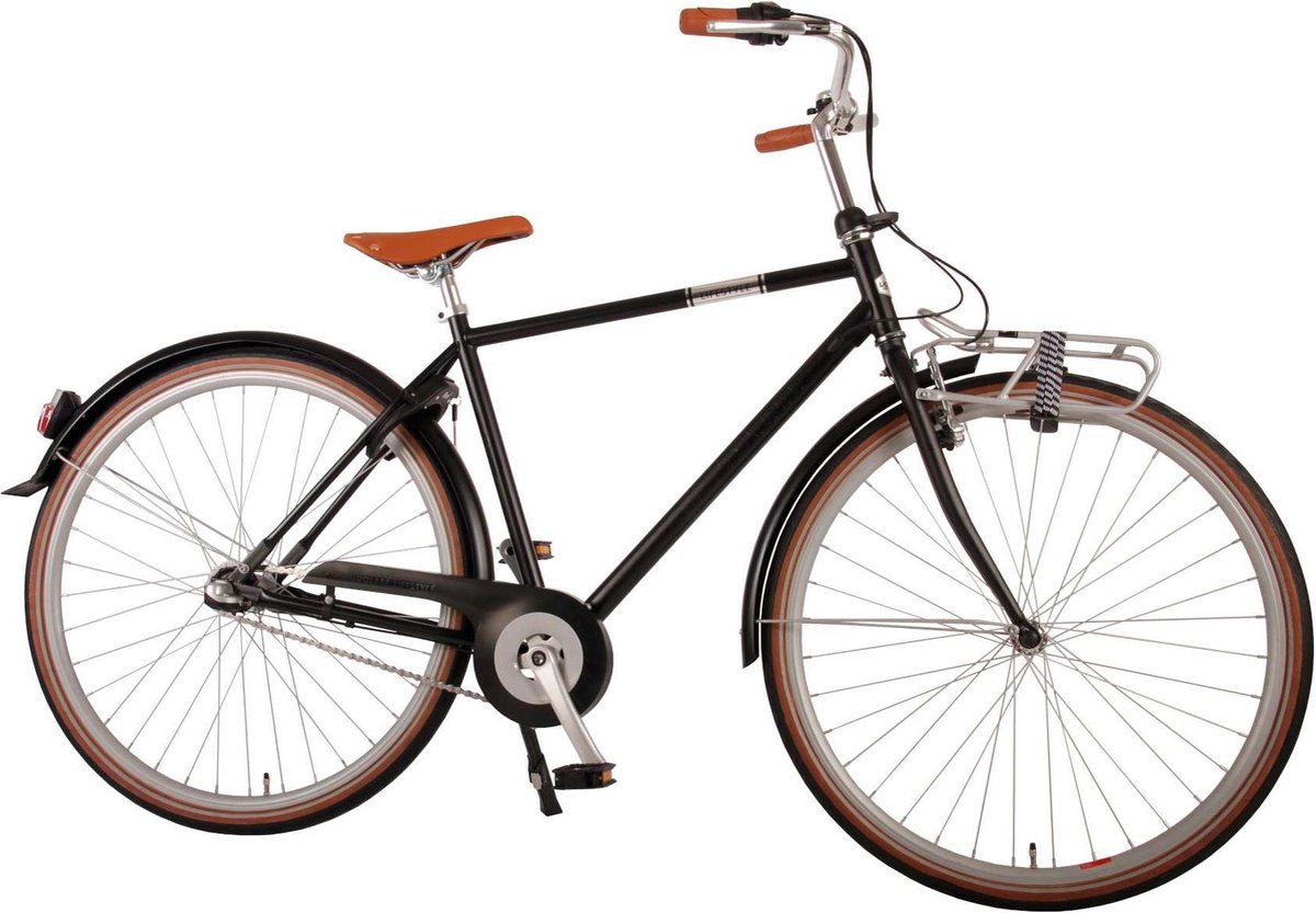 volare lifestyle herenfiets man 48 centimeter satijn zwart shimano nexus 3 versnellingen