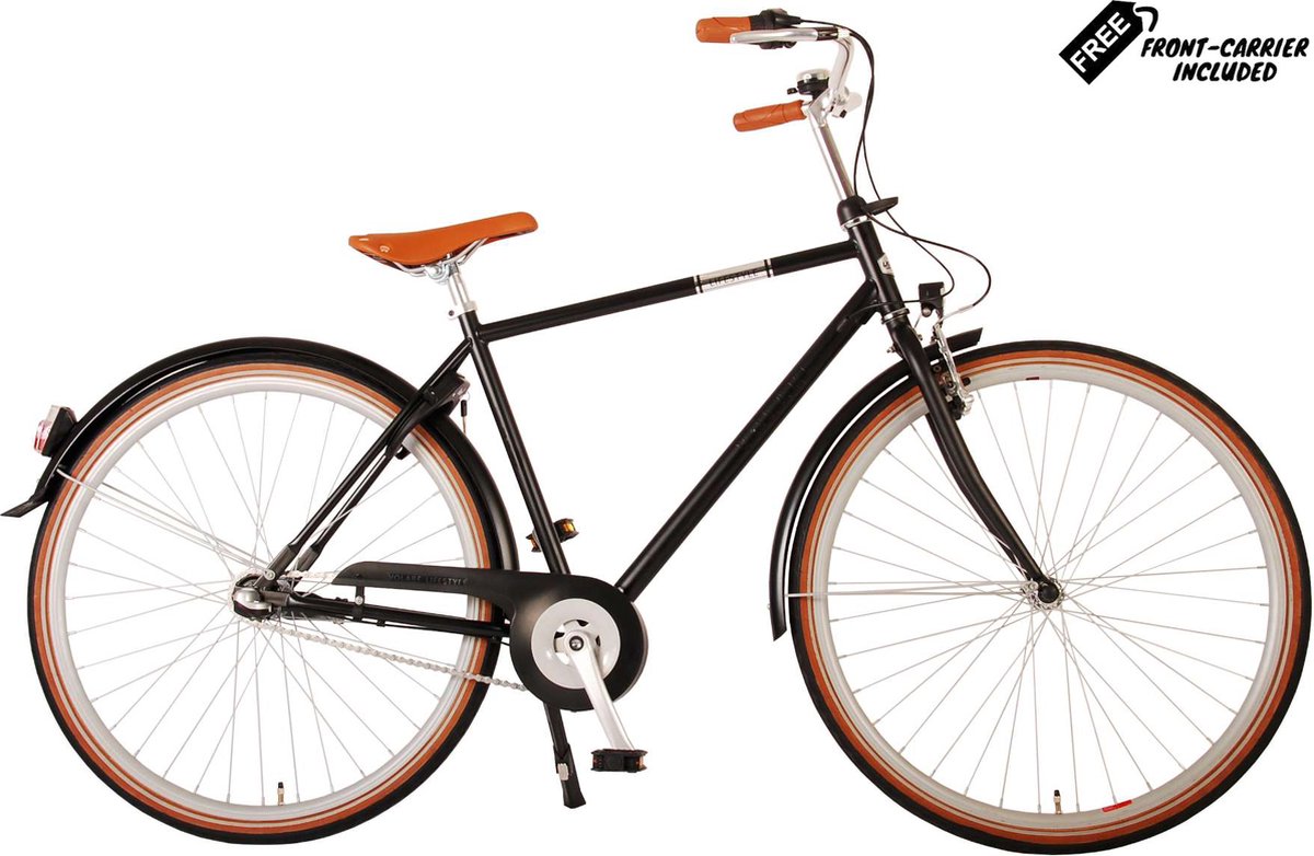 volare lifestyle jongensfiets tiener 51 cm lage zadelstand zwart 3 versnellingen