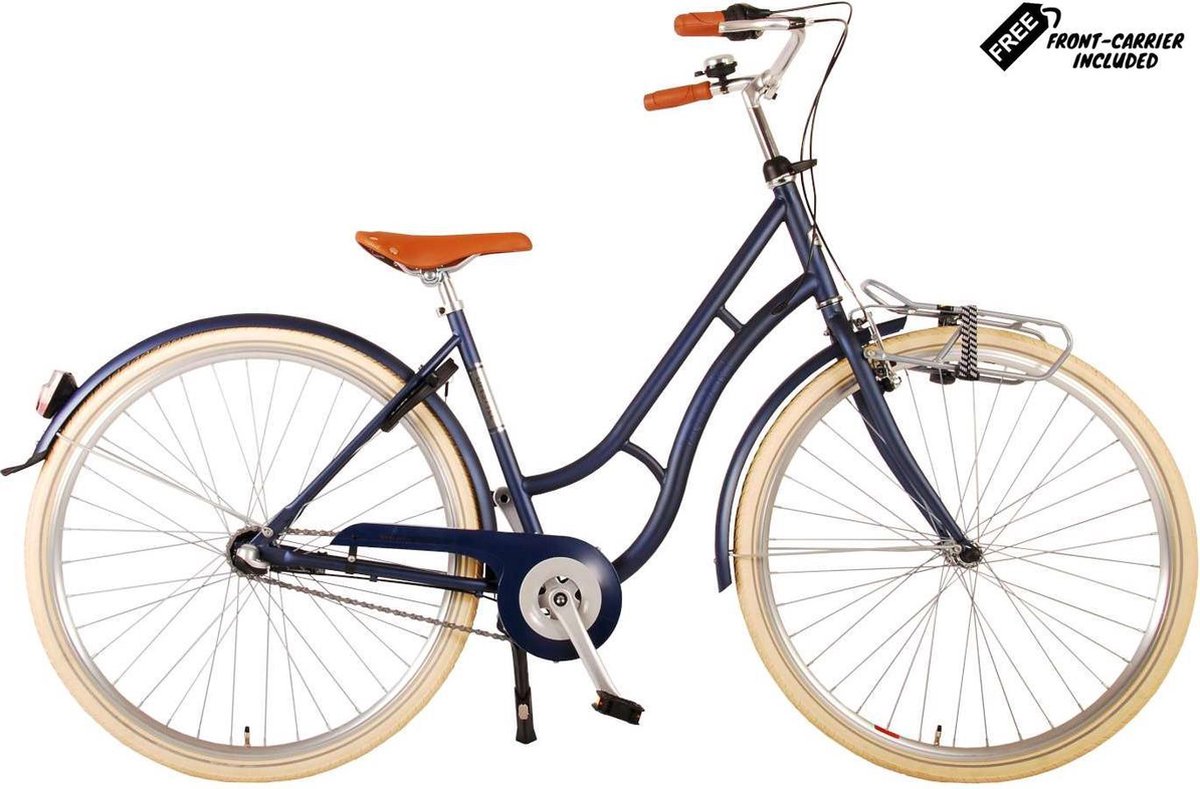 Volare Lifestyle Meisjesfiets - Tiener - 48 cm - lage zadelstand - Blauw - 3 versnellingen Kinderfiets kopen online