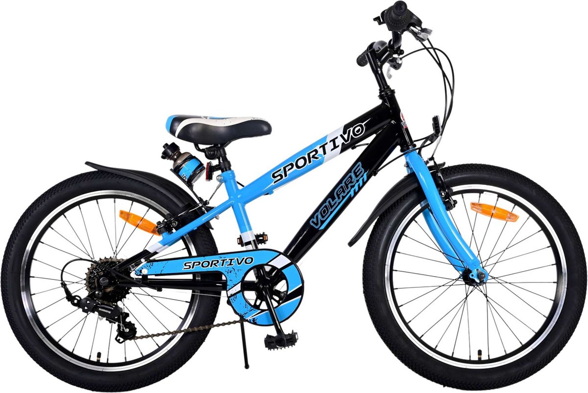 Volare Sportivo Kinderfiets - Jongens - 20 inch - Blauw - 7 versnellingen Kinderfiets kopen online