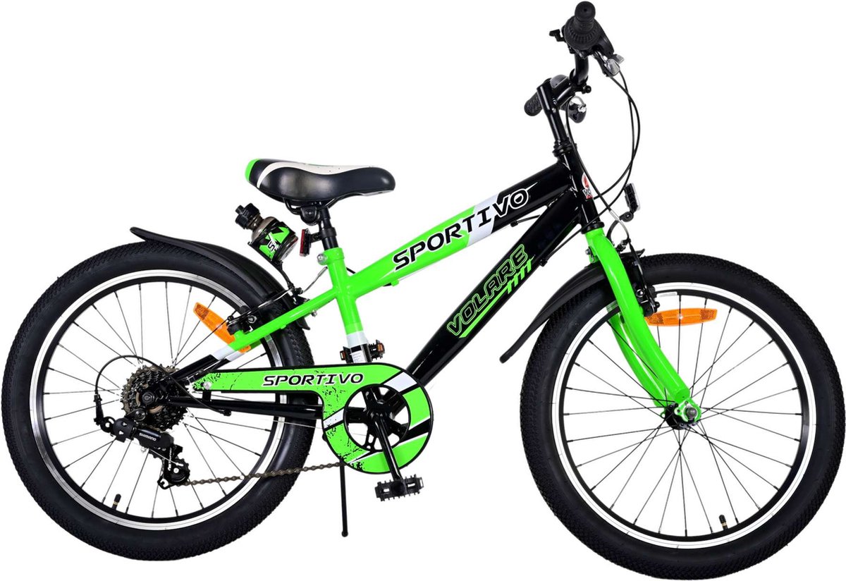 Volare Sportivo Kinderfiets - Jongens - 20 inch - Groen - 7 versnellingen Kinderfiets kopen online