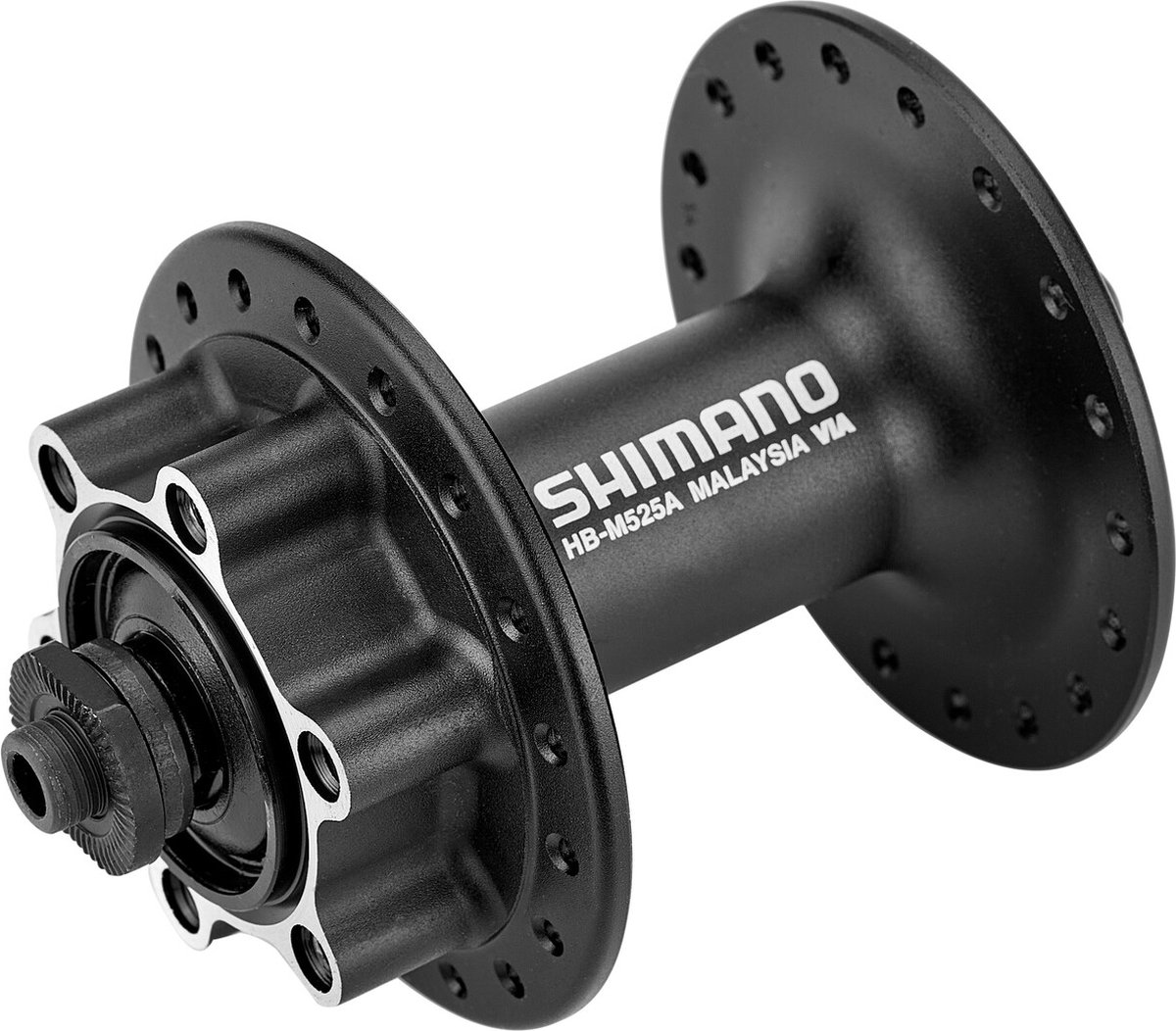 Voornaaf Shimano FH-M525 - 36 gaats 6 bouts remschijfbevestiging - zwart Fiets kopen online