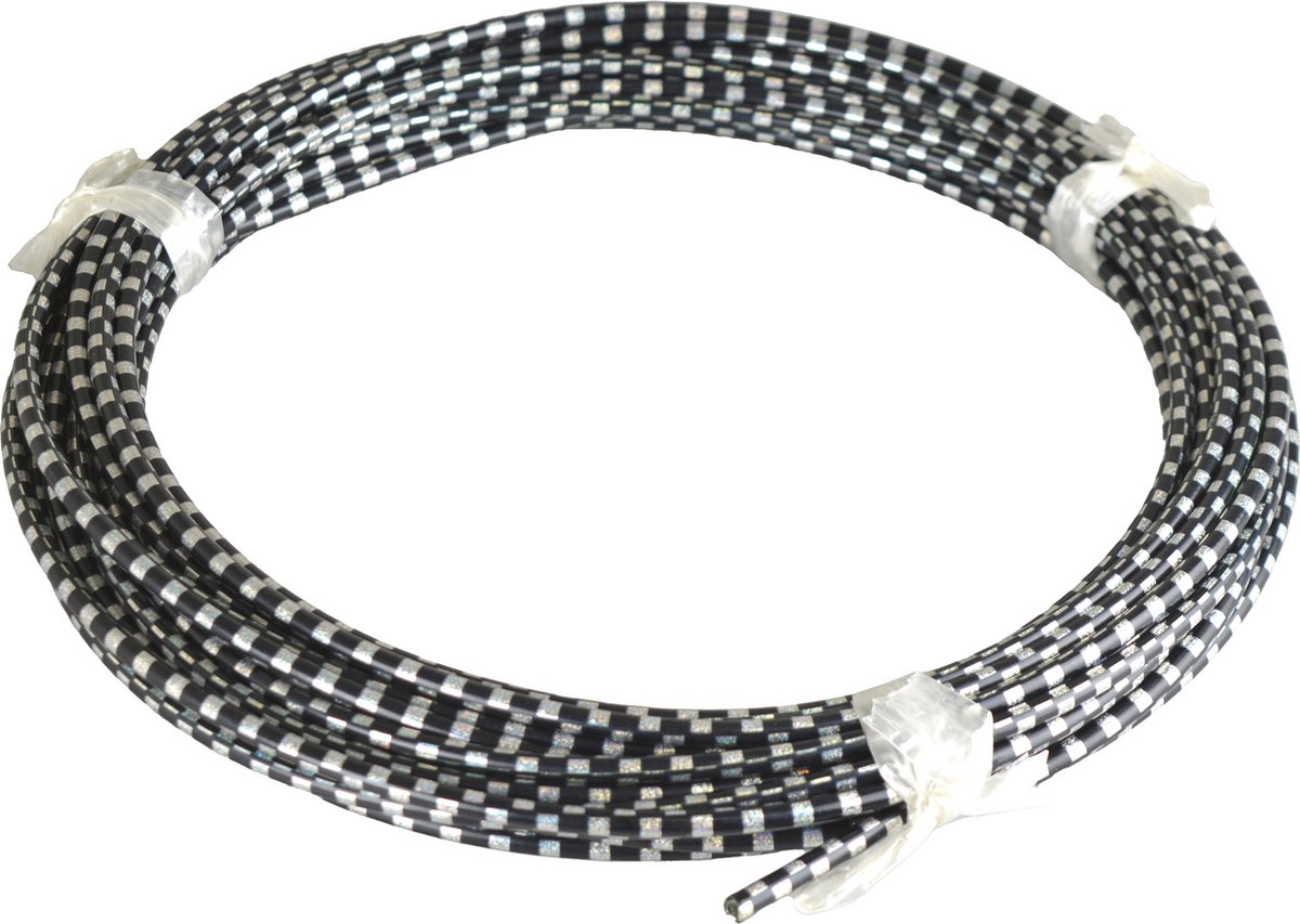 vwp rem buitenkabel 10m laser black silver
