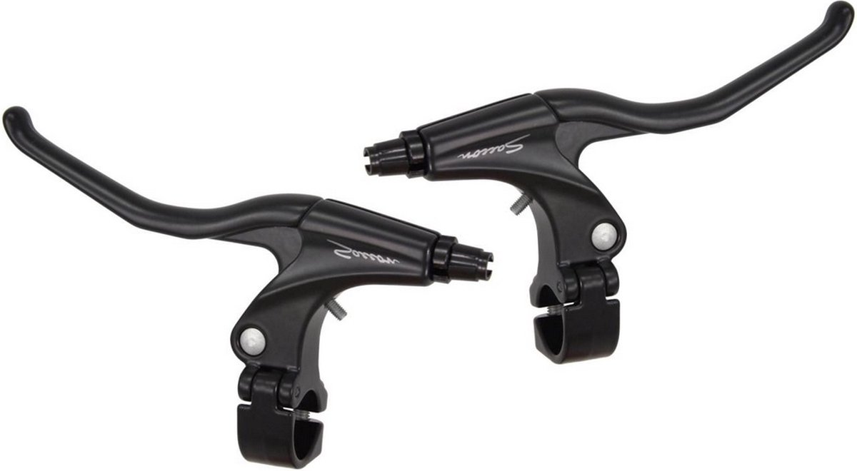 vwp remhendel set aluminium geschikt voor rollerbrake zwart zwart