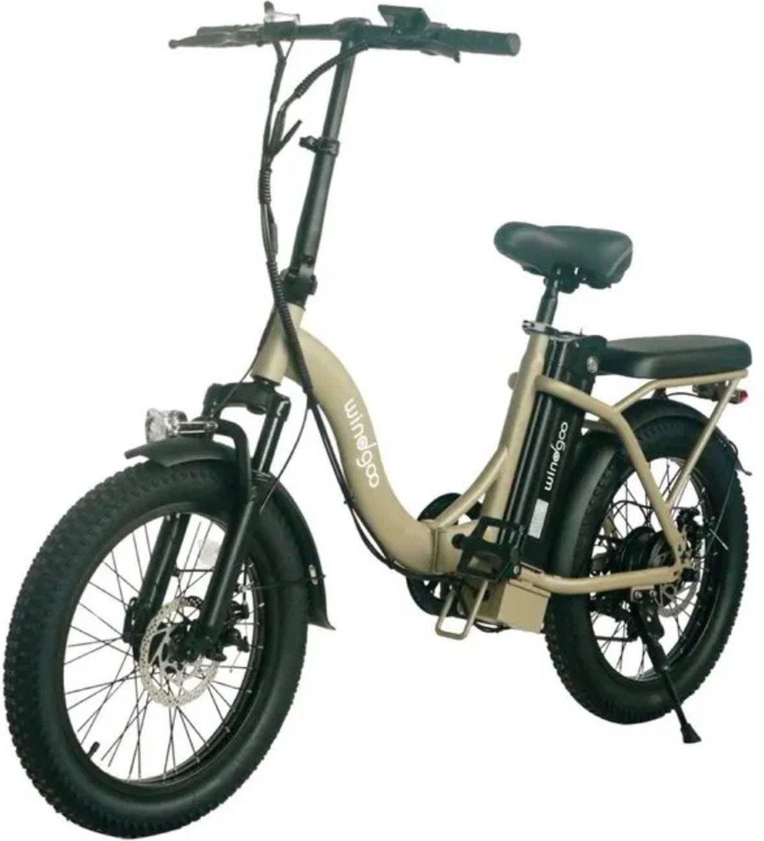 Windgoo E20 Elektrische Vouwfiets – Windgoo Smart-app - 20 Inch - 250W Motor - 7 Versnellingen - 70 km Actieradius - Mechanische Schijfremmen - Koffie Fiets (elektrisch) kopen online