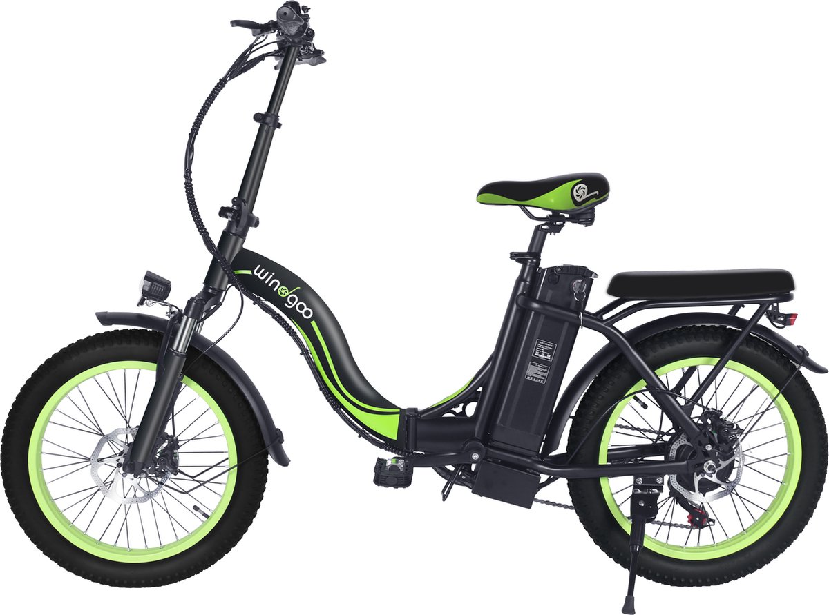 windgoo e20 elektrische vouwfiets windgoo smart app 20 inch 250w motor 7 versnellingen 70 km actieradius mechanische schijfremmen zwart