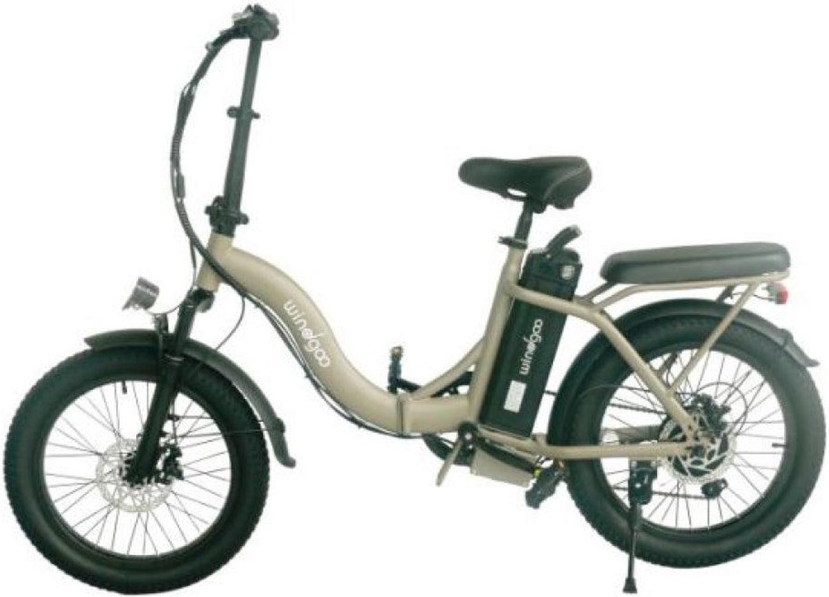 windgoo e20 vouwfiets koffie 250w elektrische vouwfiets