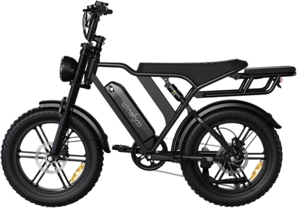 Windgoo F20 - Fatbike - 250W - 13Ah - Max. 25KM/H - Met Achterzitje - Zwart Fiets (elektrisch) kopen online