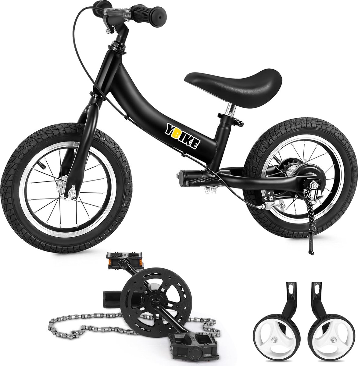 YBIKE Loopfiets 2-in-1 Kinderfietsen - Kinderen van 1-7 Jaar - 12/14 Inch Kinderfiets kopen online