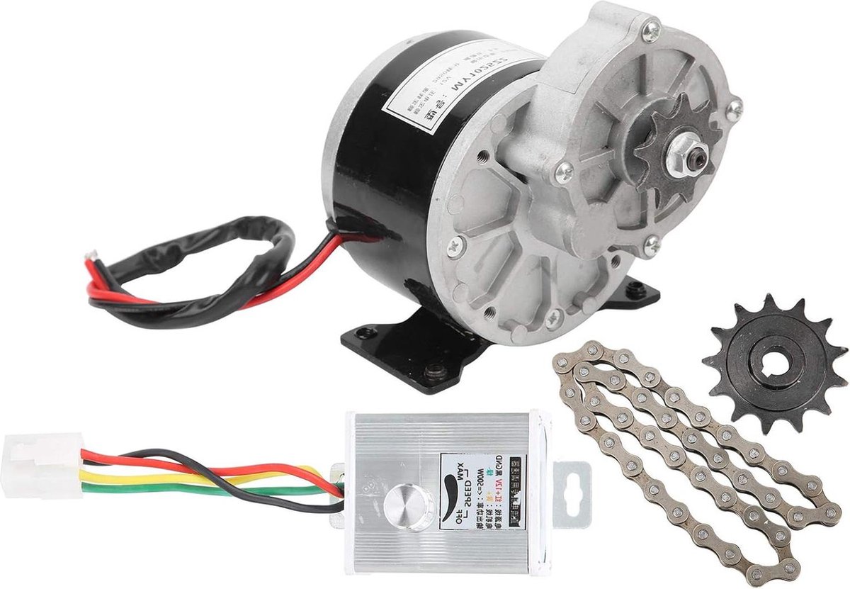 12v 250w dc high speed elektrische fietsconversiekit met snelheidsregelaar 13 tands tandwiel ketting voor e bike elektrische motor