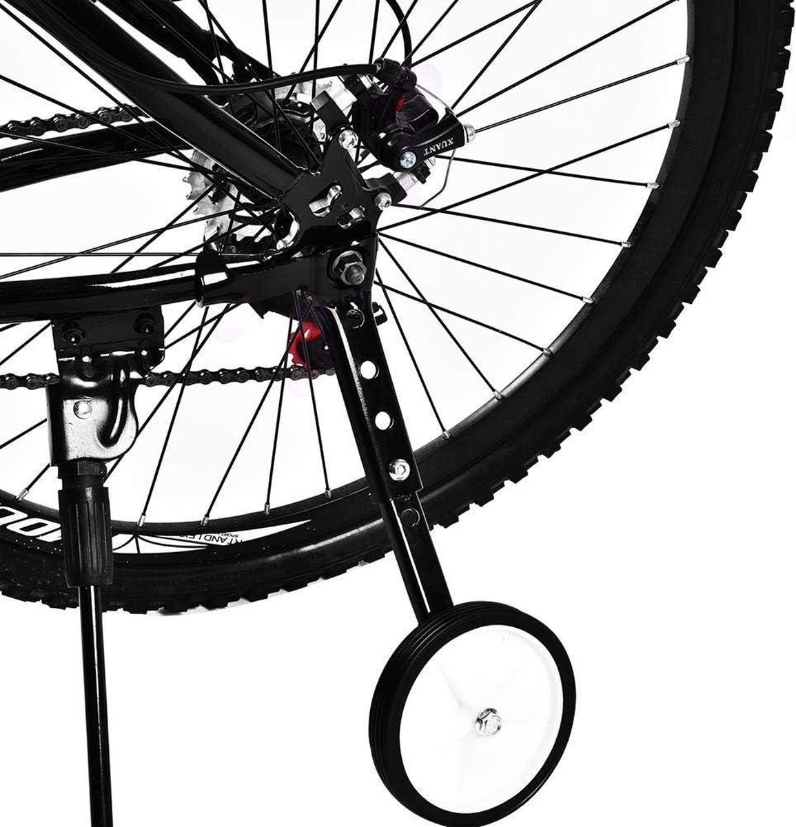 2-delige set universele steunwielen - versnelling fiets trainingswielen - instelbare trainingswielen - kinderfiets accessoires - 16 tot 22 inch (zwart) . Kinderfiets kopen online