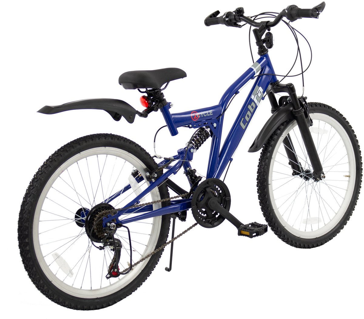 2cycle cobra mtb 24 inch 18 speed blauw