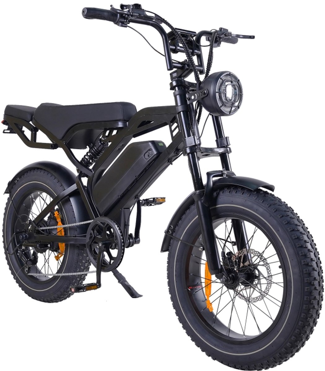 a20 fatbike 250w robuust comfortabel en veilig hydraulische remmen volledige vering